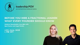 Episode 11: Before You Hire a Fractional Leader: What Every Founder Should Know