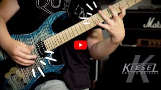 Taj Farrant (11 Years Old) Shreds on a Kiesel Headless Guitar