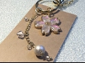 レジン 桜のキーホルダーとバックチャーム　UV Resin Sakura bag charm