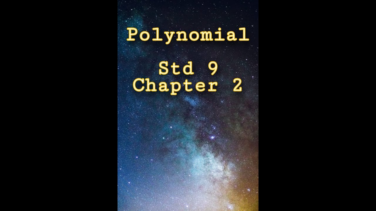 Polynomials (Lecture-1) - YouTube