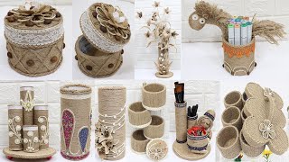 10 Craft ideas from jute and cardboard rolls | Home decor ideas