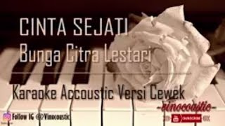 Bunga Citra Lestari (BCL) - Cinta Sejati OST. Habibie & Ainun Karaoke Piano Versi Lower Keys chords