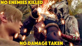 Resident Evil 4 Remake - No Damage, No Enemies Killed CHAINSAW Demo Challenge ( RE4 Remake 2023 )