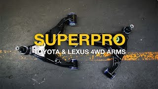 Toyota Prado 150, FJ Cruiser & Lexus GX460 SuperPro Lower Control Arm Kit  TRC483