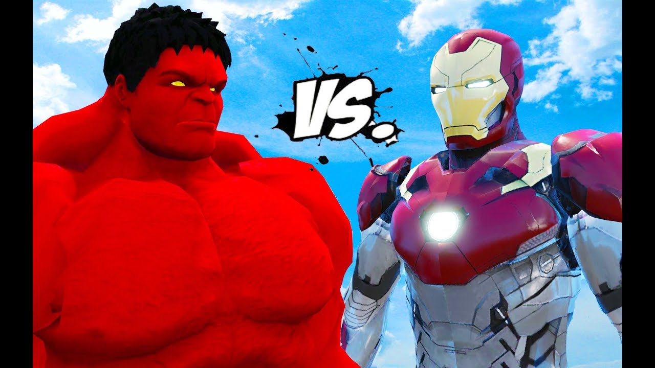 IRON MAN VS RED HULK - YouTube