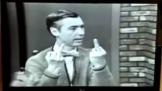 Mr. Rodgers doing the fuck you finger dance