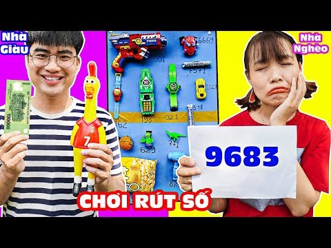 Video CON NHÀ GIÀU VÀ CON NHÀ NGHÈO CHƠI TRÒ RÚT SỐ TRÚNG... - youtube