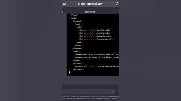How to use CHAT-GPT to build a website HTML-CSS😱#ai #chatgpt #coding#shorts