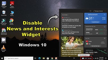 How to Remove Weather & News Widget from Taskbar In Windows 10