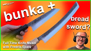 Forging two different kitchen knives, similar process (part 1)