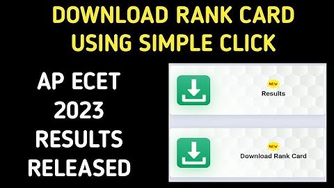 AP ECET 2023 RESULTS RELEASED| AP ECET 2023 RANK CARD RELEASED|