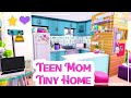 TEEN MOM TINY HOME  💗The Sims 4 Runaway Teen Pregnancy 💗 CC Speed Build