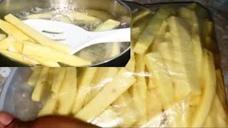 How to preserve yam for frying.