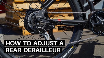 How To Adjust the Rear Derailleur on an E-Bike