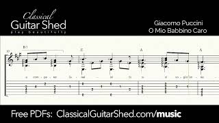 Puccini: O Mio Babbino Caro - Free Classical Guitar Sheet Music