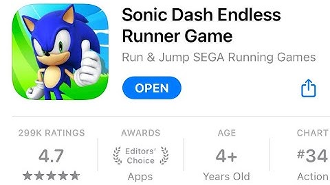 Sonic Dash Endless Runner Game Run & Jump SEGA Running Games Part 1