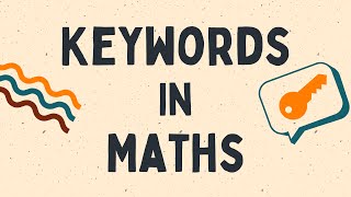 Maths Keywords