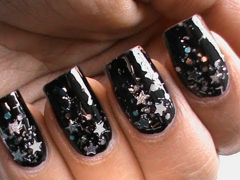 33 Black Glitter Nails Designs That Are More Glam Than Goth | Black nails  with glitter, Nail designs glitter, Black nail designs