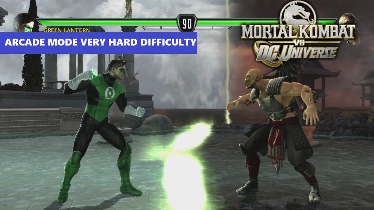Green Lantern’s Light: Mortal Kombat vs DC Universe Arcade Mode Very Hard Difficulty