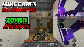 Minecraft Zombie Apocalypse by SNDBX gameplay - Cinema Map on Medium Difficulty screenshot 3