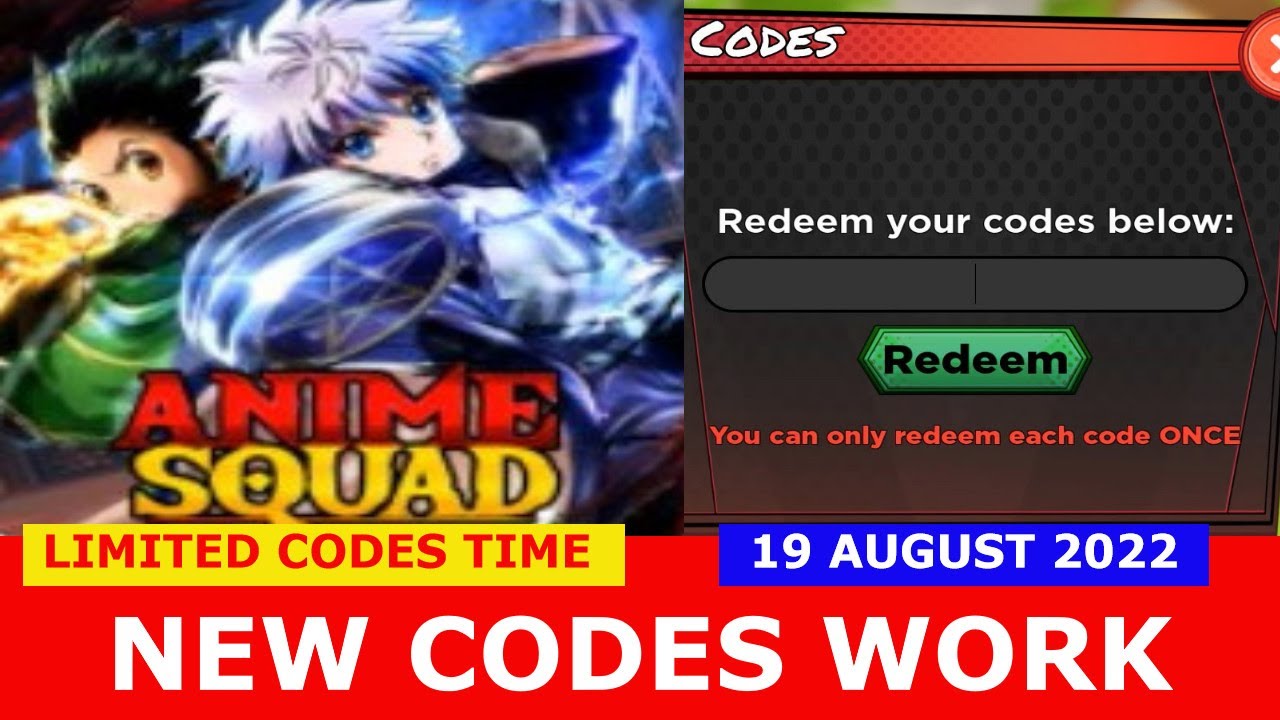 Strongest Anime Squad Simulator Codes  Roblox