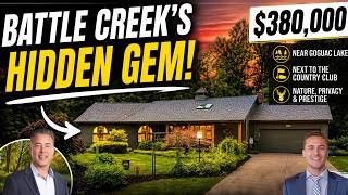 Tour This 380K Home Near Goguac Lake the Country Club For Sale in Battle Creek MI
