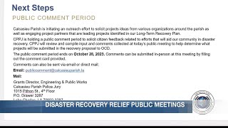 Calcasieu Parish Police Jury allocated $26.7M for disaster relief