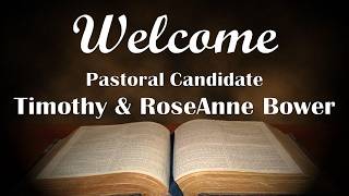 Pastoral Candidate Timothy Bower - A Clean Cup
