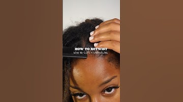I can teach you how to retwist with no clips.. #locs #retwist