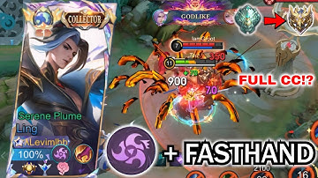 LING FASTHAND PERFECT GAMEPLAY & ROTATION VS FULL CC ENEMY!! | LING BEST BUILD & EMBLEM 2025