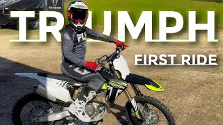 Riding Again! Triumph TF 250 X First Impressions After Torn Achilles Recovery - [at Gatorback]