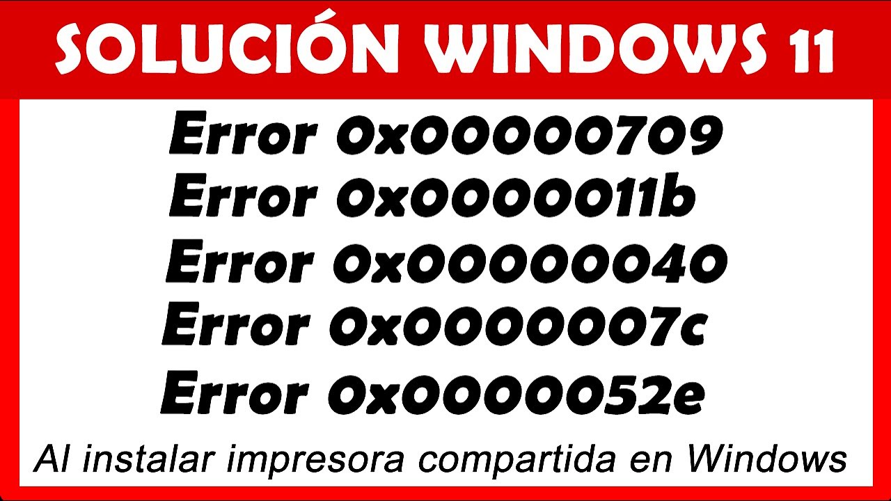 Windows no puede conectarse a la impresora