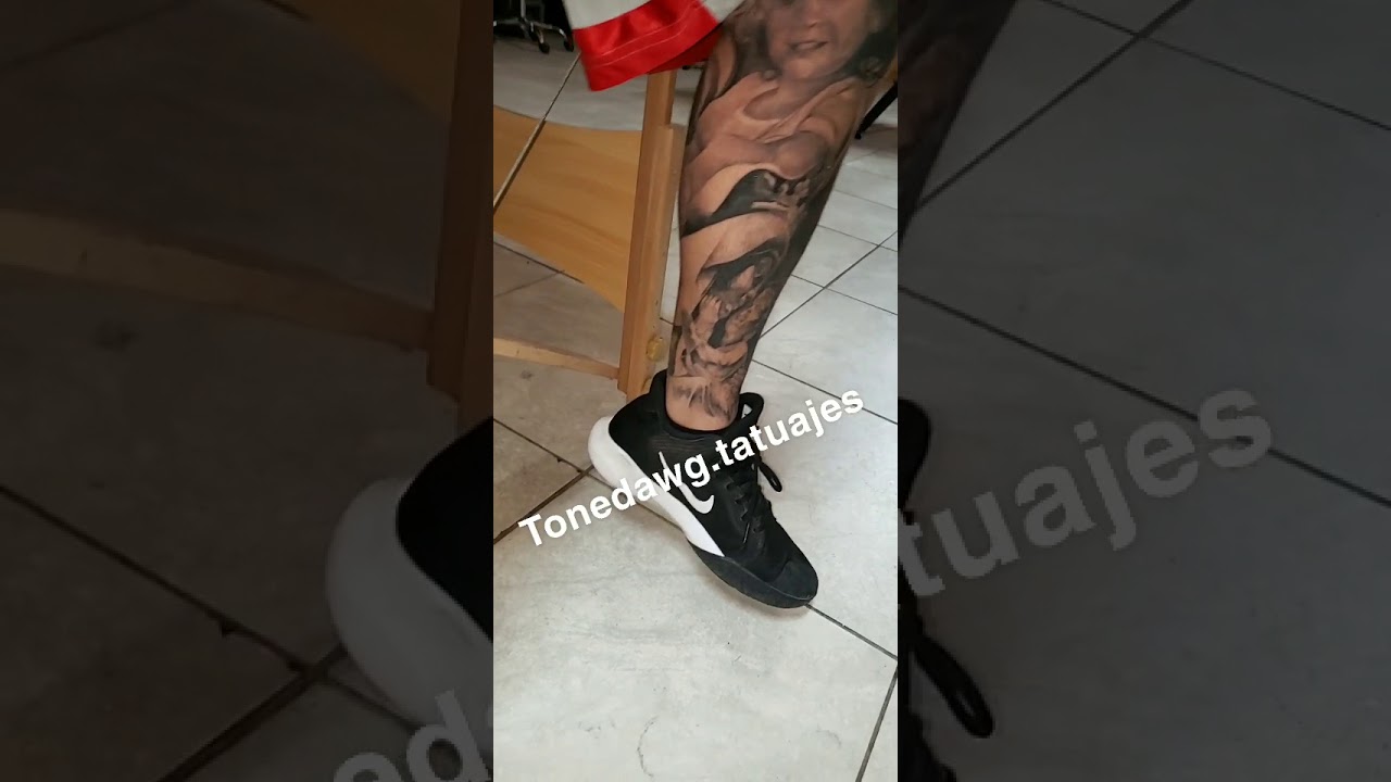 Tonedawg.tatuajes 956.730.7530. Quick little piece from a leg in