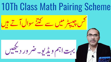 10Th Class Math Science Group pairing Scheme 2021 || How To Plan For Final Paper