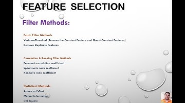 Feature Selection using Filter Methods - Tutorial 1