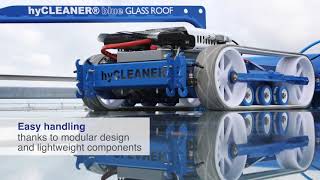 Fast and efficient glass roof cleaning with hyCLEANER® GLASS ROOF