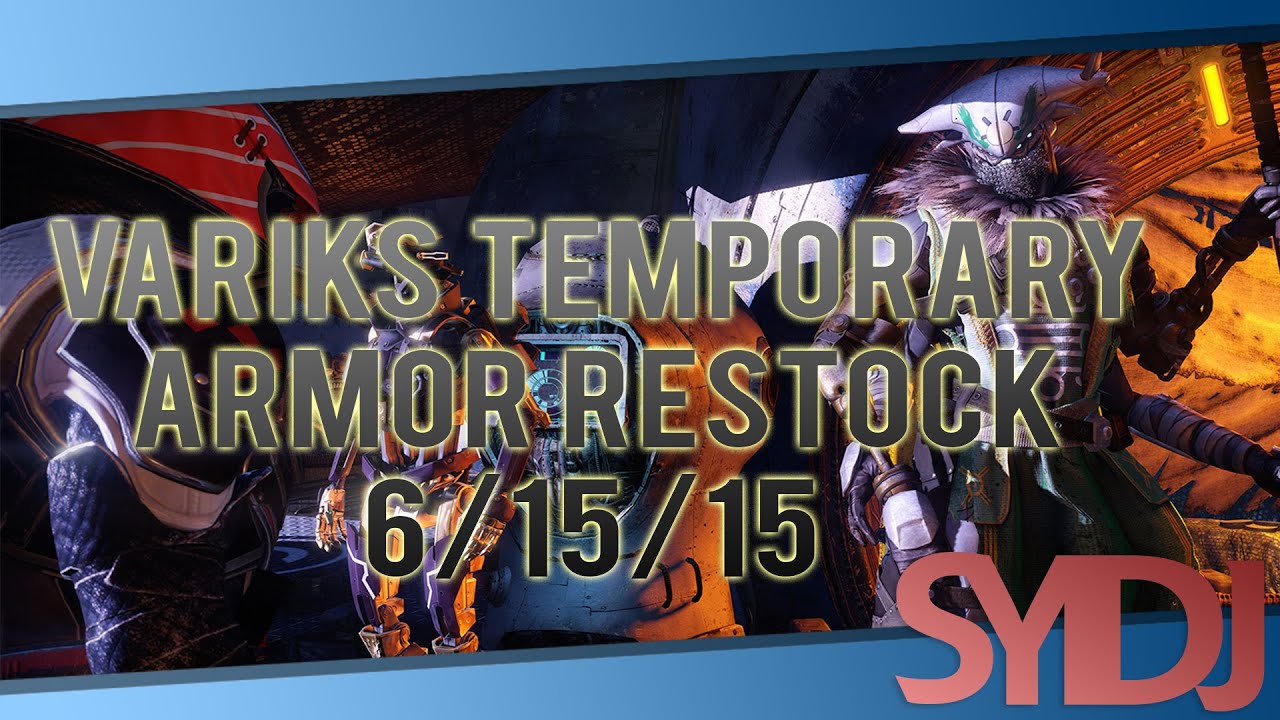 Variks Stock Updated Temporarily!!!  (Destiny PS4, Showcase)