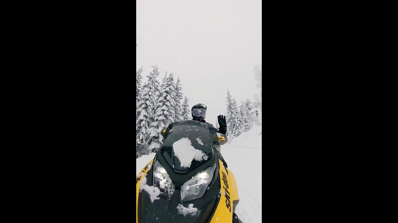 Ski-Doo 2025 trail sleds in action