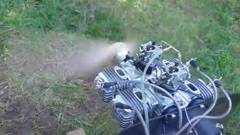 DLE-222 RC aircraft engine unboxing and startup