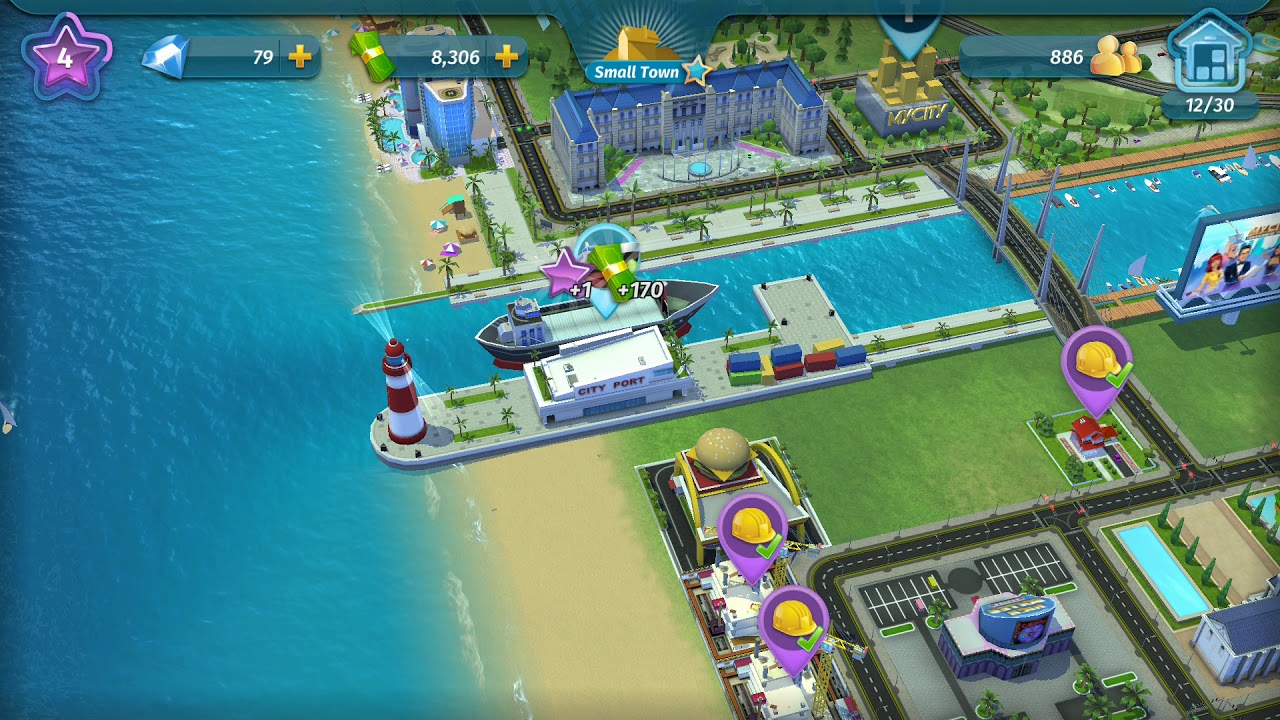 My City Entertainment Tycoon Build Big House And WaterWays YouTube