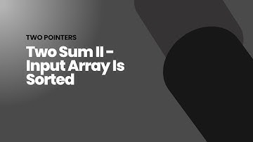 Two Sum II - Input Array Is Sorted |  Two Pointers  |  C++ Solution |  Leetcode 167