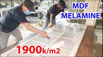 Bất ngờ quy trình sản xuất cửa gỗ công nghiệp MDF Melamine cao cấp lắp đặt phòng ngủ đẹp giá từ1900k