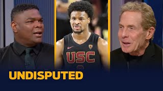UNDISPUTED | Skip reacts to Bronny James dismissed the thought of playing with his father in the NBA