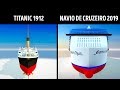 Titanic x Navios de Cruzeiro Modernos