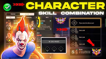 Best character combination in Free Fire | Best character combination | Skill Combination