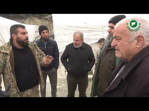 جولة منطقة جسر الشغور على عدة مخيمات في بلدة خربة الجوز غرب إدلب