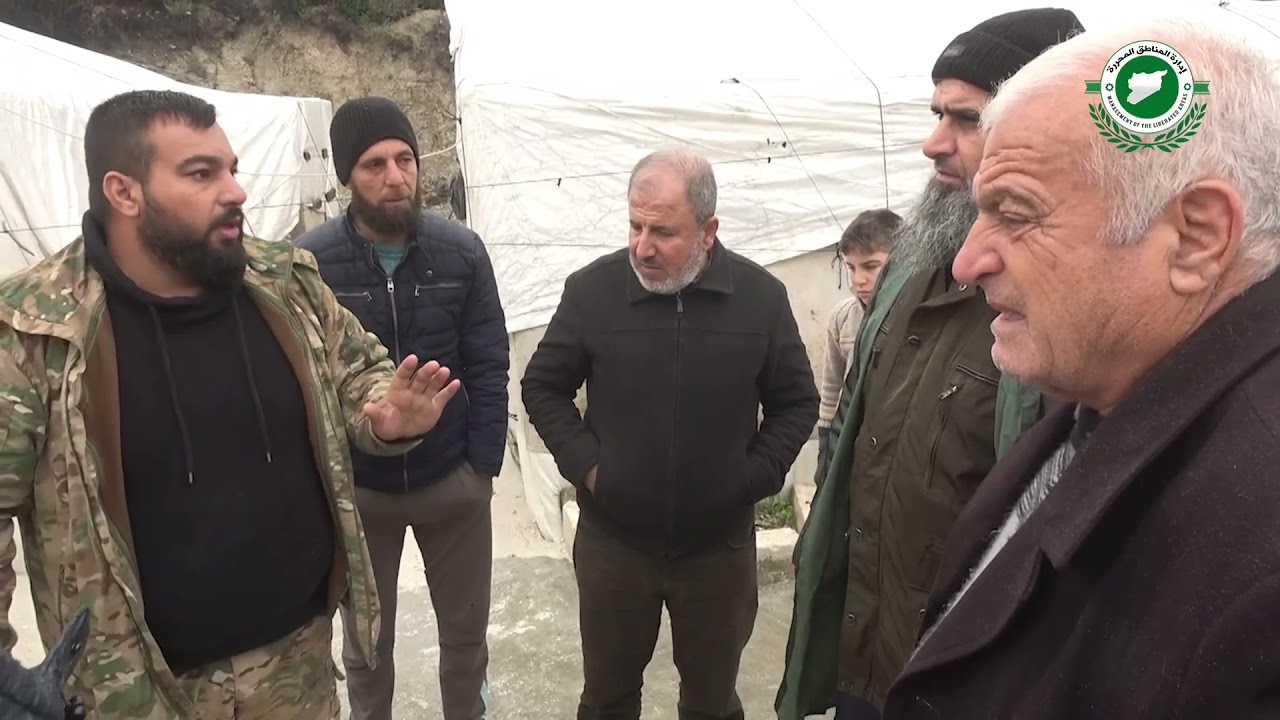 جولة منطقة جسر الشغور على عدة مخيمات في بلدة خربة الجوز غرب إدلب