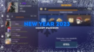 MENU STANDKNIFE NEW YEAR 2023 CONCEPT  | NEW  BATTLE PASS | NEW MENU | SPIN | МАГАЗИН | РЫНОК!!