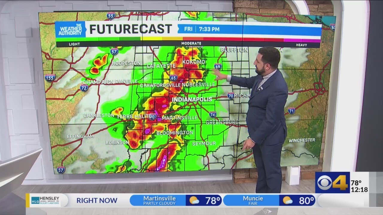 Tracking severe storms for some Friday night - YouTube