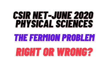 CSIR NET JUNE 2020 PHYSICAL SCIENCE I PHYSICS | RIGHT OR WRONG? |